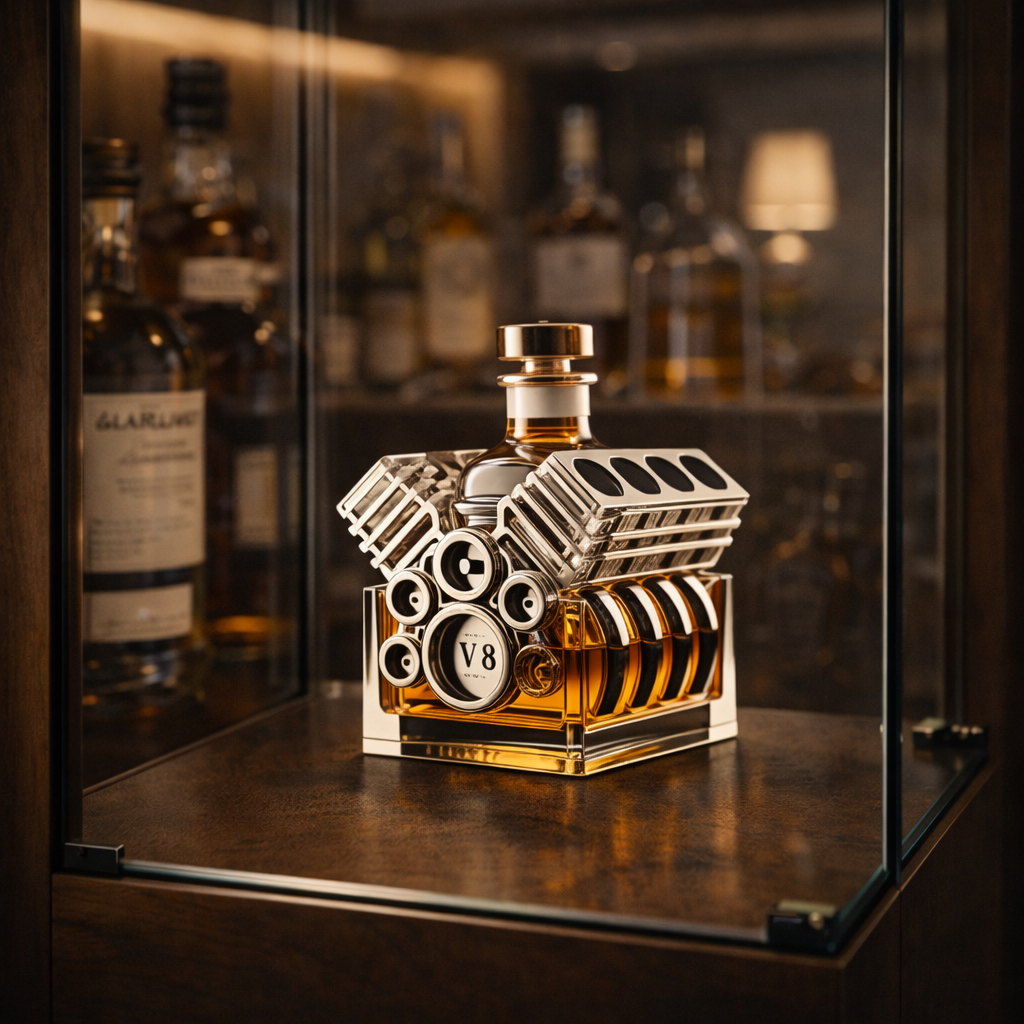 Whisky Decanteerder - V8 Motor Editie